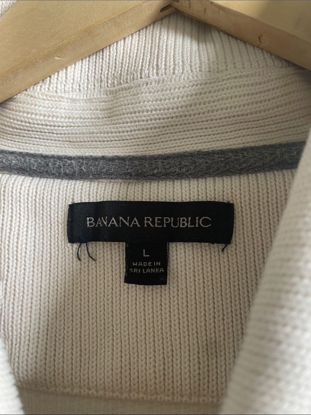 Banana Republic Cream Turtleneck Shawl Sweatshirt - Picture 2 of 7